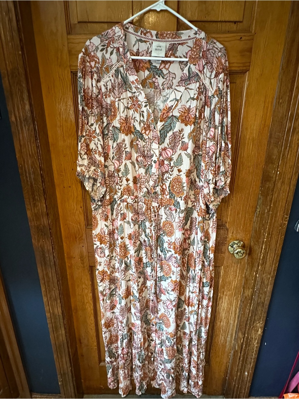 Knox Rose Floral Button-Front Maxi Dress